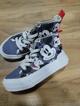Kotníkové boty Mickey mouse nové vel.28
