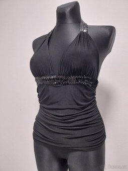 Luxusní top s flitry - vel. M/L - 1