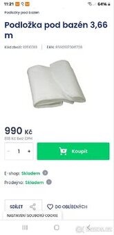 Podložka pod bazén Marimex 366
