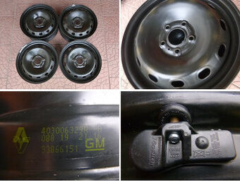 Plechové disky orig Renault Trafic 5x114,3 6Jx16 ET50 TPMS