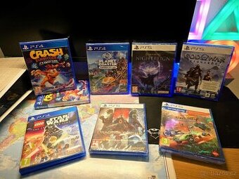 PS4/PS5 HRY GOD OF WAR, CRASH,ELDEN,LEGO, PLANET, DOGMA,RIDE