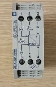 Převodník pro odporový teploměr Pt100 typ ABA-6PT222.