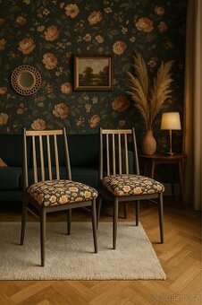 Znovuzrozené ikony 60. let – židle květinový samet