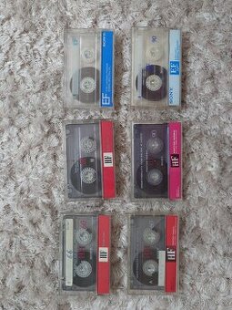 Audio kazety Sony HF, EF.