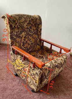 Čalouněné křeslo velmi dobrý stav