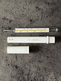 Retro starý teploměr Exatherm ČSSR