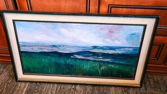 Oboustranná olejomalba na sololitu - sign. J. Bartoška.