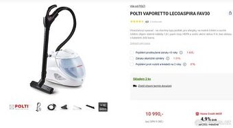 Parní vysavač Polti VAPORETTO LECOASPIRA FAV30