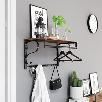 NOVÝ NÁSTĚNNÝ VĚŠÁK S POLIČKOU