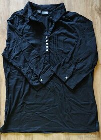 Černá tričková halenka Bonprix, 44
