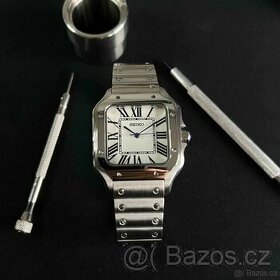 Seiko mod Cartier Santos hodinky nové nepoužité - 1
