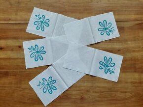 5x nové podtácky - polštářky - hand made, ruční tvorba SLEVA
