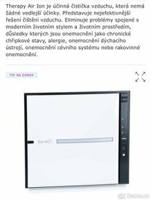 Čistička vzduchu s ionizátorem
