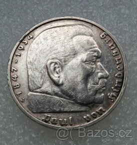 5 Reichsmark 1936 J (Říšská 5 marka)