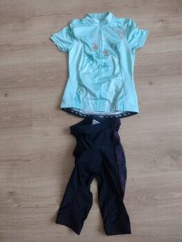 Prodám cyklistické triko + kalhoty 128/134 - XS 32-34 - 1