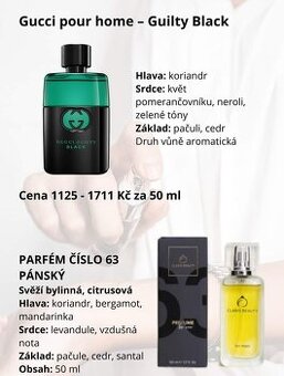 Parfém č. 63 ( inspirace Gucci pour home – Guilty Black ) - 1