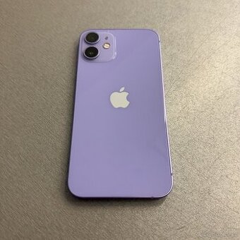iPhone 12 mini 128GB fialový, 100% baterie, záruka