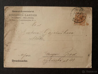 Wien - Uherský Brod - obálka 1905