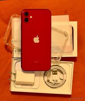 iPhone 11 Red BATERIE 100% TOP