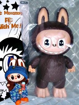 😸TM. HNĚDÁ LAFUFU STYL LABUBU,KLOUBOVÁ MAXI  FIGURKA  38 cm