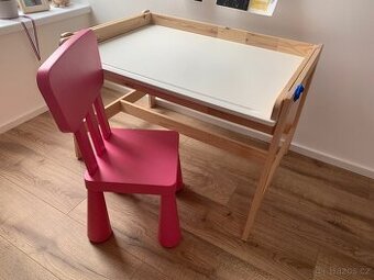 Dětský psací stůl Ikea Flisat se židličkou