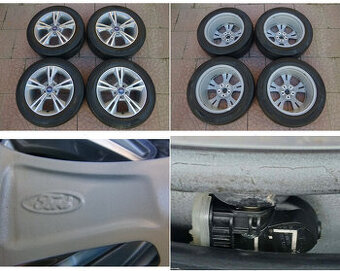 Letní sada alu disky originál Ford 5x108 7Jx16 ET50 TPMS