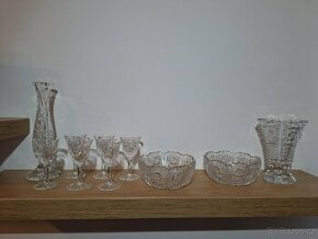 Sada broušeného skla