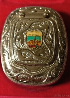 vintage kapesní popelník Ges. Gesch. Cortina.