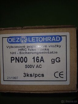 prodám nožové pojistky