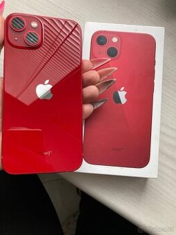 iPhone 13 RED 128 GB – perfektní stav, 100 % baterie