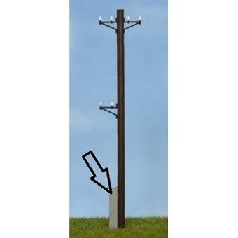 Poptávám betonovou patku na dřevěný stožár