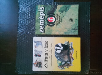 Zemepis pro 6.rocnik zakladni skoly + Kniha Zvirata v lese