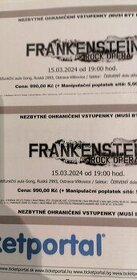 Lístky na Rock Operu Frankenstein