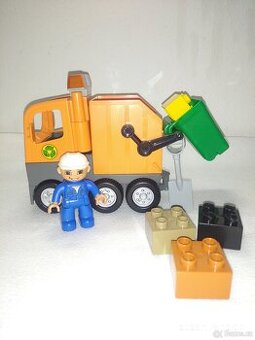 Lego duplo 5637 popelářské auto oranžové