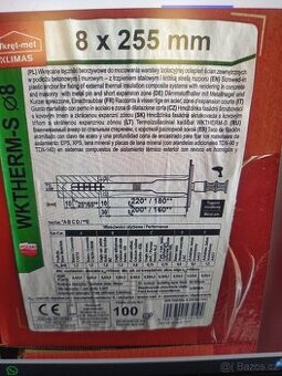 Fasádní hmoždinka 8x255