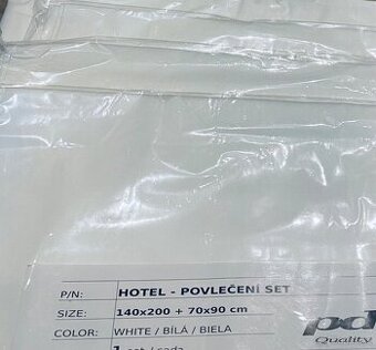 4 SADY. Nové nepoužité povlečení hotelové kvality, bavlna