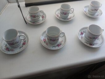 čínský porcelánová  kávová sada