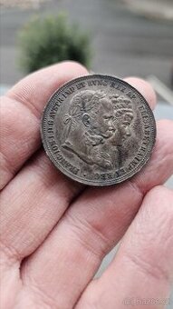 Svatební Dvouzlatník 1879 výročí stříbrná svatba