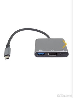 PremiumCord Adaptér USB-C na HDMI + USB3.0 + PD, rozlišení 4