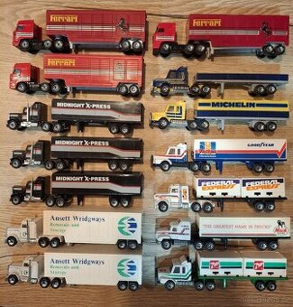 Matchbox convoy 7UP, FedEx, Michelin, Ferrari, Ansett, Midni