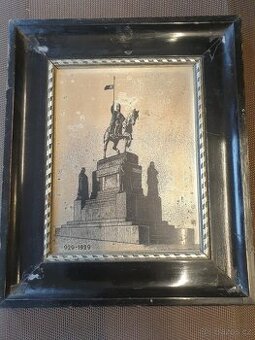Kovorytina, Svatý Václav, rytina, kov, výročí 929 - 1929,