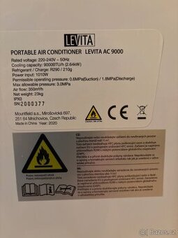 Mobilni klimatizace LEVITA C 9000 – plne funkci, 2,64 kW