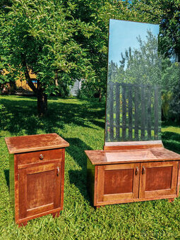 Toaletka a noční stolek Art Deco