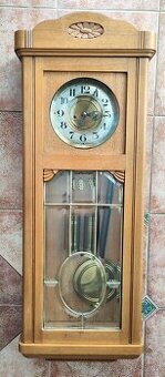 krásné zdobené secesní dvouzávažové hodiny