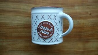 Nový obří keramický hrnek hrneček Dobré ráno - křížky SLEVA