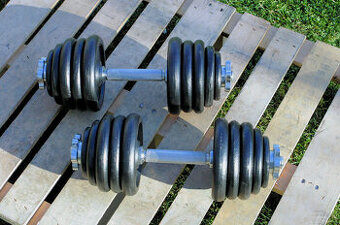 jednoruční činky 2x20kg za 2890kč