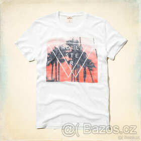 HOLLISTER tričko pánské XXL bílé
