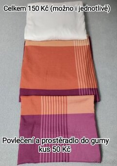 Povlečení a prostěradlo do gumy