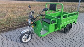 ELEKTRICKÁ NÁKLADNÍ TŘÍKOLKA ADVENTO MAXI ZELENÁ SPZ