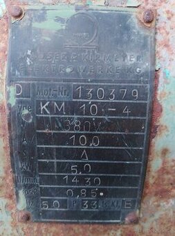 Prodám elektromotor na tři fáze